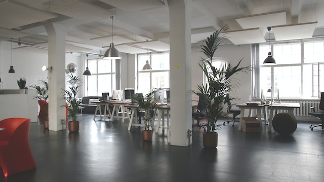 clean modern office space