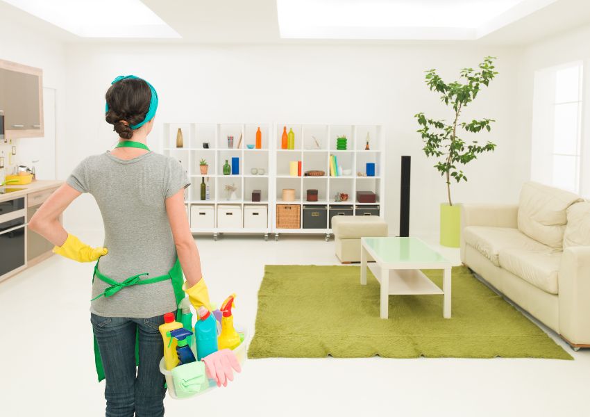person-with-cleaning-supplies-looking-at-room