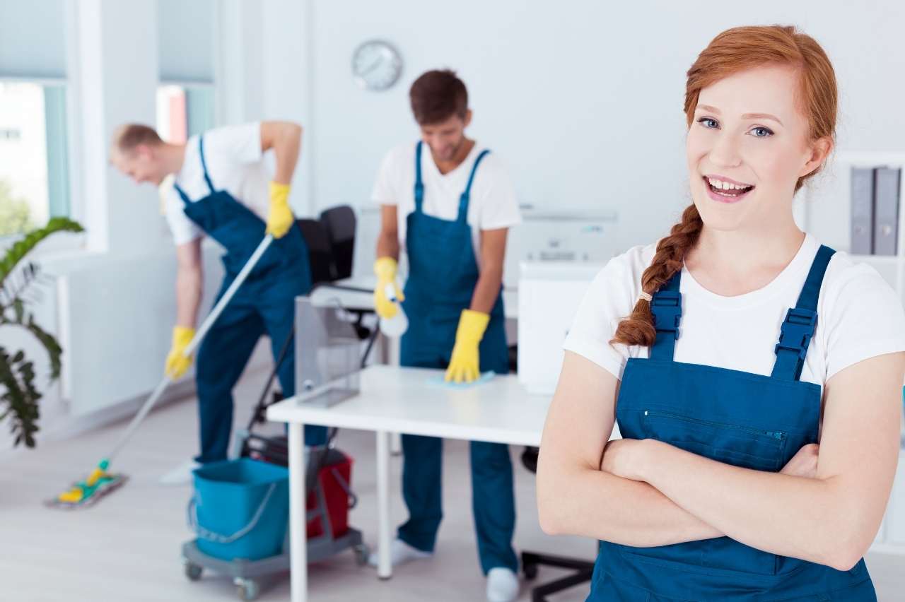 monthly office cleaning and refill toilet paper